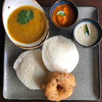 Idli Medu vada at Turmeric Kitchen 65 in Taunton