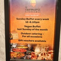 Sunday buffet at Turmeric Kitchen 65 in Taunton