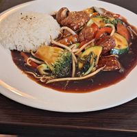 Tempeh at Loving Hut in Hamburg