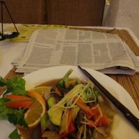 Just a sample of the good, fresh meal. A treat. at Loving Hut in Hamburg