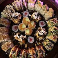 Party sushi❤️  at Golden State Vegan Sushi in Bangkok