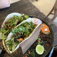 Vegan tacos   at Golden State Vegan Sushi in Bangkok
