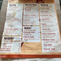 Menu   at Golden State Vegan Sushi in Bangkok