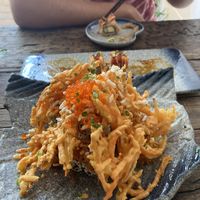 Volcano mountain which was not very flavoursome.   at Golden State Vegan Sushi in Bangkok