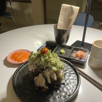 Mountain sushi with avocado  at Golden State Vegan Sushi in Bangkok