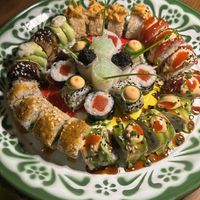 Sushi party tonightt  at Golden State Vegan Sushi in Bangkok