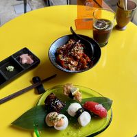 Colorful presentation  at Golden State Vegan Sushi in Bangkok