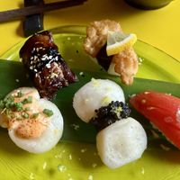Sashimi sampler  at Golden State Vegan Sushi in Bangkok