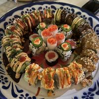 Sunset strip (32 pieces!)  at Golden State Vegan Sushi in Bangkok