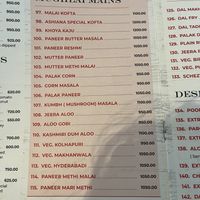   at Ashiana Vegetarian Restaurant in Nairobi