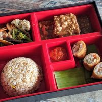 Minced Chick'n tofu bento at Crown Colony Cuisine in Petaling Jaya