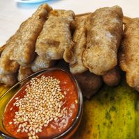 Fried tempeh sticks with homemade sweet sauce at Crown Colony Cuisine in Petaling Jaya