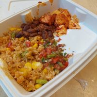 Burrito Bowl with Brown Rice (439 INR) at The Bodhi Cafe in Mumbai