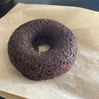 apple cider donut!  at Source Coffeehouse in Bridgeport