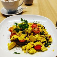 Tofu Scramble at Vegan Earth in Ayr