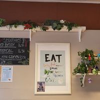 Pretty decorations! at Vegan Earth in Ayr