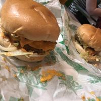 Spicy burger  at Oowee Vegan in South West London