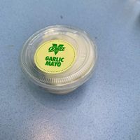 Garlic mayo  at Oowee Vegan in South West London