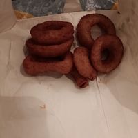 Onion rings at Oowee Vegan in South West London