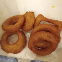 Onion rings at Oowee Vegan in South West London