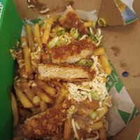 Cluckin' fries at Oowee Vegan in South West London