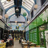 Brixton village covered market  at Oowee Vegan in South West London