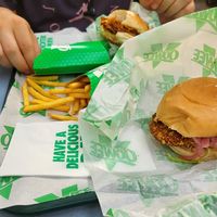 Burgers at Oowee Vegan in South West London