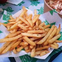 Garlic fries at Oowee Vegan in South West London