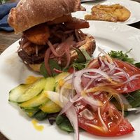 Chicharron burger - 15$  at Carmo in New Orleans