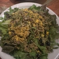 Small Esmeralda salad, if you don’t like eye watering spicy ask them to leave off the jalapeños at Carmo in New Orleans