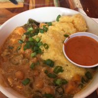 Angolan stew with polenta at Carmo in New Orleans