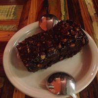 Chocolate Kahlua cake...so rich and decadent at Carmo in New Orleans