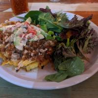 Vegan Rico with vmeat and vcheese. Delicious! at Carmo in New Orleans