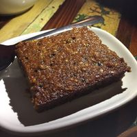 Banana cake, still yum but slightly less so at Carmo in New Orleans