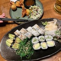 Mixed vegan sushi plate  at Pholosophy in Leipzig