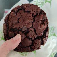 Chewy and gooey- the perfect cookie! at New Dawn Vegan Coffee Shop in Borrowdale
