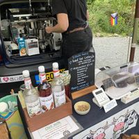   at New Dawn Vegan Coffee Shop in Borrowdale