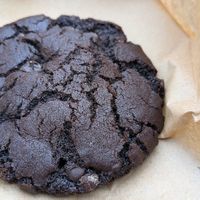 Chocolate cookie at New Dawn Vegan Coffee Shop in Borrowdale