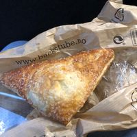 Delicious vegan apple strudel  at Backstube in Fredrikstad