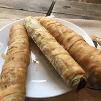 Spinach borek/potato borek  at Backstube in Fredrikstad