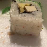 Caviar on vegan roll at Origami Sushi in Tula