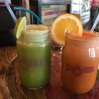 Healthy juice drinks at Pomegranate Cafe at Pomegranate Cafe in Phoenix