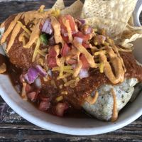 Supreme burrito  at Pomegranate Cafe in Phoenix