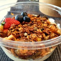 Yoghurt Bowl Granola with soy yoghurt at Birdie & Co - Mittelstraße in Dusseldorf