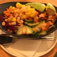 Cauliflower bowl with peanut sauce  at Birdie & Co - Mittelstraße in Dusseldorf