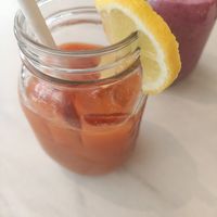 Fresh juice and smoothie (with vegan milk) at Birdie & Co - Mittelstraße in Dusseldorf