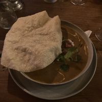 VE/GF curried tofu soup   at Nelsons Wine Bar in Hebden Bridge