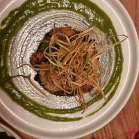 Stuffed mushroom at Nelsons Wine Bar in Hebden Bridge