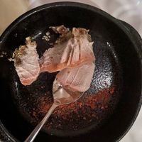 Vegan Cheesecake, with strawberry, rhubarb, date, cashew at Roselily in South Bend