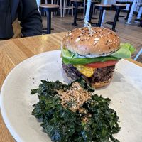 Double Cheeze Burger with Salad  at True Food Kitchen  in Columbus